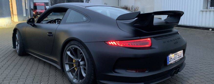Porsche GT 3 schwarz matt